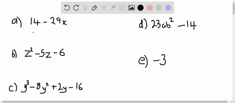 determine-the-degree-of-each-polynomial-a-14-29-x-b-z2-5-z-6-c-y3-8-y22-y-16-d23-a-b2-14-e-3