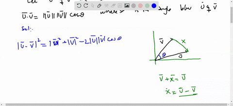 SOLVED:Define the complex angle between two vectors by cosΘ:=(𝐟, 𝐠) /𝐟 ...