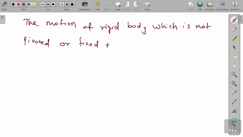 the-motion-of-a-rigid-body-which-is-not-pivoted-or-fixed-in-some-way-is-either-a-pure-___a___-or-a-c