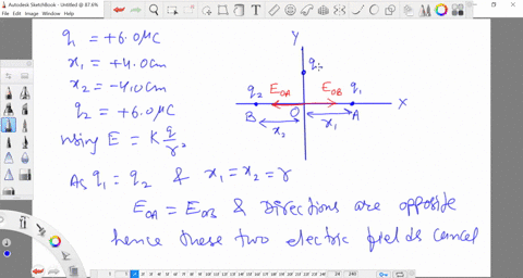 ssm-two-point-charges-are-located-along-the-x-axis-q_160-mu-mathrmc-at-x_140-mathrmcm-and-q_260-mu-m
