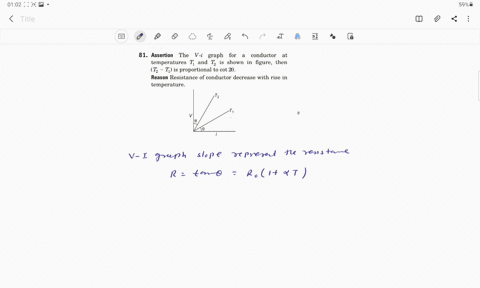 assertion-the-v-i-graph-for-a-conductor-at-temperatures-t_1-and-t_2-is-shown-in-figure-then-leftt_2-