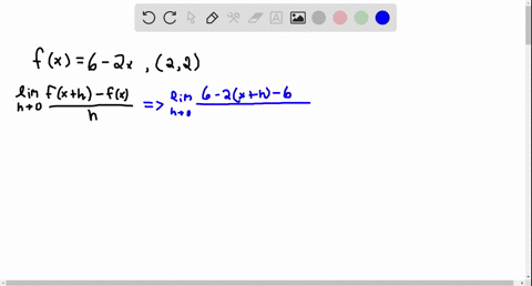 use-the-limit-definition-to-find-the-slope-of-the-tangent-line-to-the-graph-of-f-at-the-given-point-