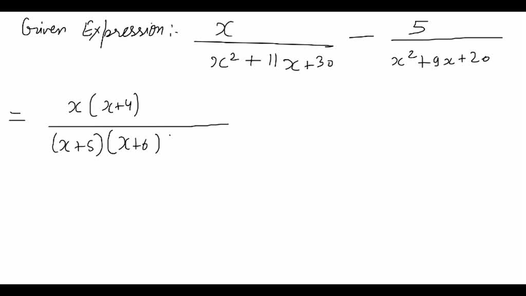 SOLVED Perform The Indicated Operations Simplify When Possible frac x
