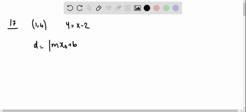 find-the-distance-from-the-point-to-the-line-using-a-the-formula-dleftm-x_0b-y_0right-sqrt1m2-and--5