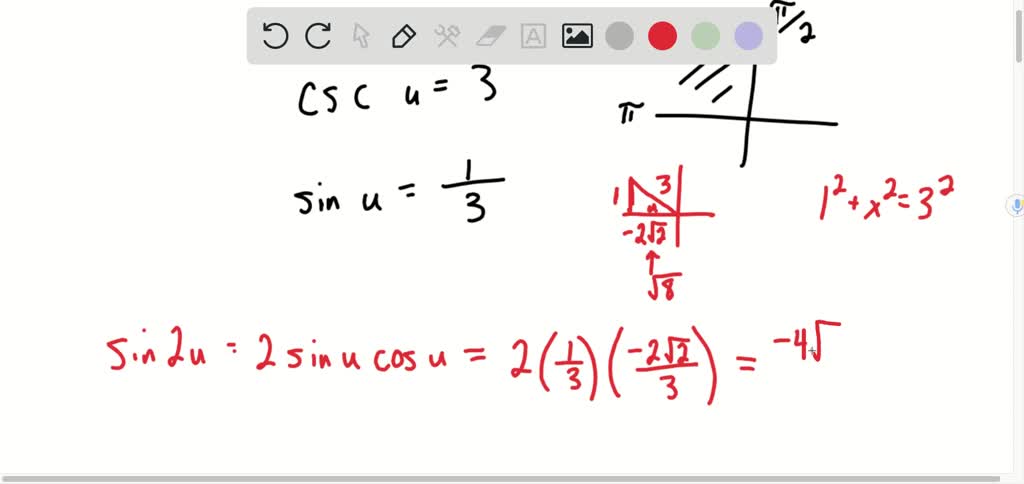 SOLVED:In Exercises 13-18 , find the exact values of sin2 u, cos2 u and ...