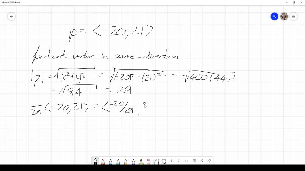 SOLVED:Find a unit vector pointing in the same direction as the vector