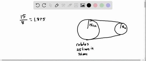 the-two-pulleys-in-the-figure-have-radii-of-15-mathrmcm-and-8-mathrmcm-respectively-the-larger-pulle