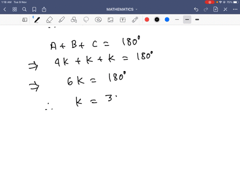 if-the-angles-of-a-triangle-are-in-the-ratio-4-1-1-then-the-ratio-of-the-longest-side-to-the-perimet
