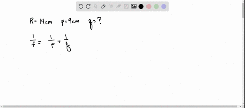 a-concave-mirror-has-a-radius-of-curvature-of-14-mathrmcm-if-a-pointlike-object-is-placed-90-mathrmc