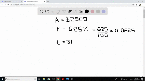 Solved I P R T Quad I 3750 P 25 000 R 0 05