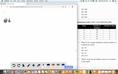 what-is-the-average-arithmetic-mean-number-of-students-per-class-beginequation-beginarrayltext-a-24-