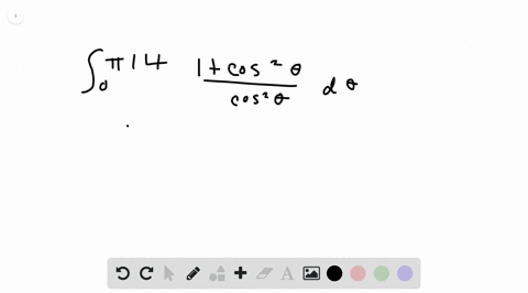 evaluate-the-integral-int_0pi-4-frac1cos-2-thetacos-2-theta-d-theta
