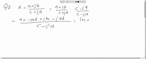 if-zfracuj-dcj-d-where-a-b-c-and-d-are-real-quantities-show-that-a-if-z-is-real-then-fracabfraccd-an