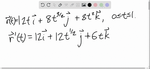 1-6-find-the-length-of-the-curve-mathbf-r-t-12-t-mathbf-i-8-t-3-2-mathbf-j-3-t-2-mathbf-k-quad-0-leq