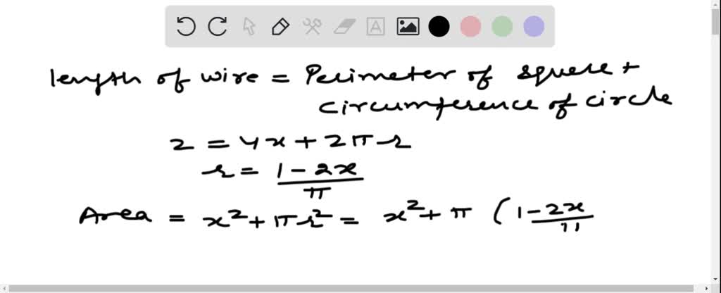 ⏩SOLVED:A wire of length 2 units is cur into two parts which are ...