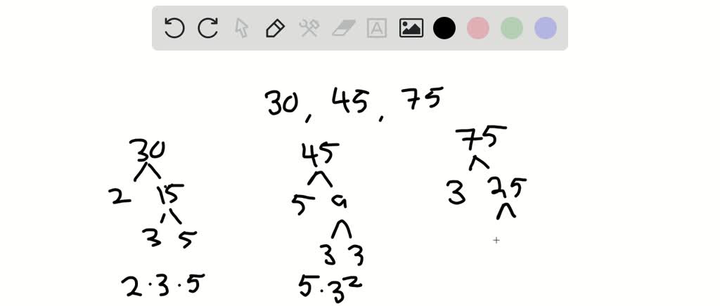 solved-determine-the-greatest-common-factor-30-45-and-75