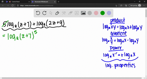write-each-expression-as-a-single-logarithm-with-coefficient-1-assume-all-variables-represent-posi-8