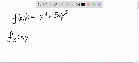 SOLVED:Find the first partial derivatives of the function. f(x, y) = x ...