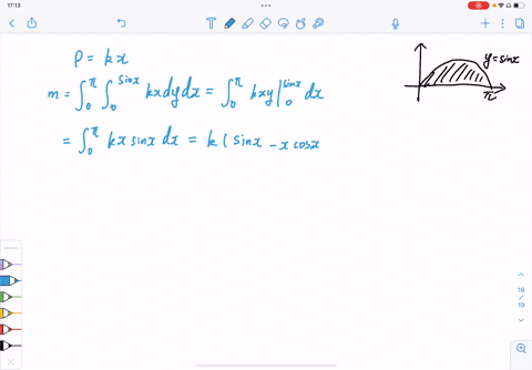 find-the-center-of-mass-of-the-lamina-that-has-the-given-shape-and-density-y1-x2-y0-density-at-a-p-2