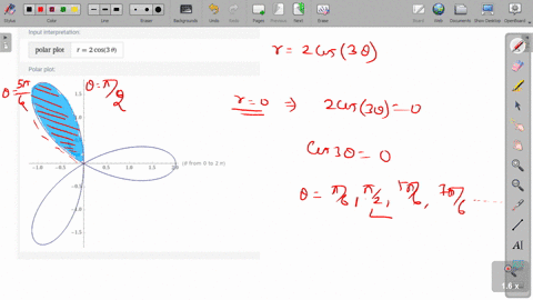 finding-the-area-of-a-polar-region-in-exercises-5-16-find-the-area-of-the-region-one-petal-of-r2-cos
