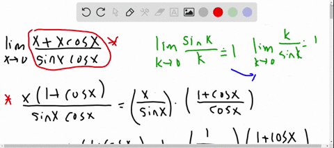 find-the-limits-lim-_x-rightarrow-0-fracxx-cos-xsin-x-cos-x-2