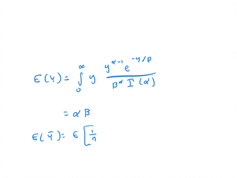 if-y_1-y_2-ldots-y_n-denote-a-random-sample-from-a-gamma-distribution-with-parameters-alpha-and-beta