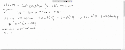 show-that-ux-t2-alpha2-operatornamesech2-alphax-c-t-is-a-litton-solution-of-the-kdv-equation-u_t6-u-