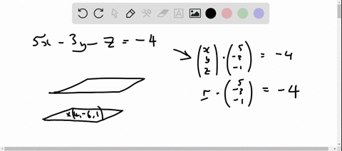 find-a-particular-equation-of-the-plane-described-parallel-to-the-plane-5-x-3-y-z-4-and-containing-t
