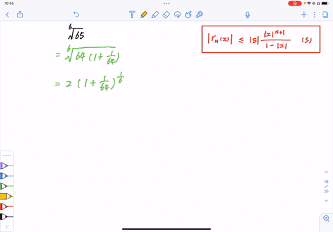 use-a-binomial-series-to-approximate-the-number-with-an-error-less-than-0001-sqrt665