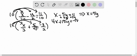 solve-each-system-by-substitution-beginarrayl-fracx10-fracy2frac1310-fracx3frac54-y-frac32-endarray