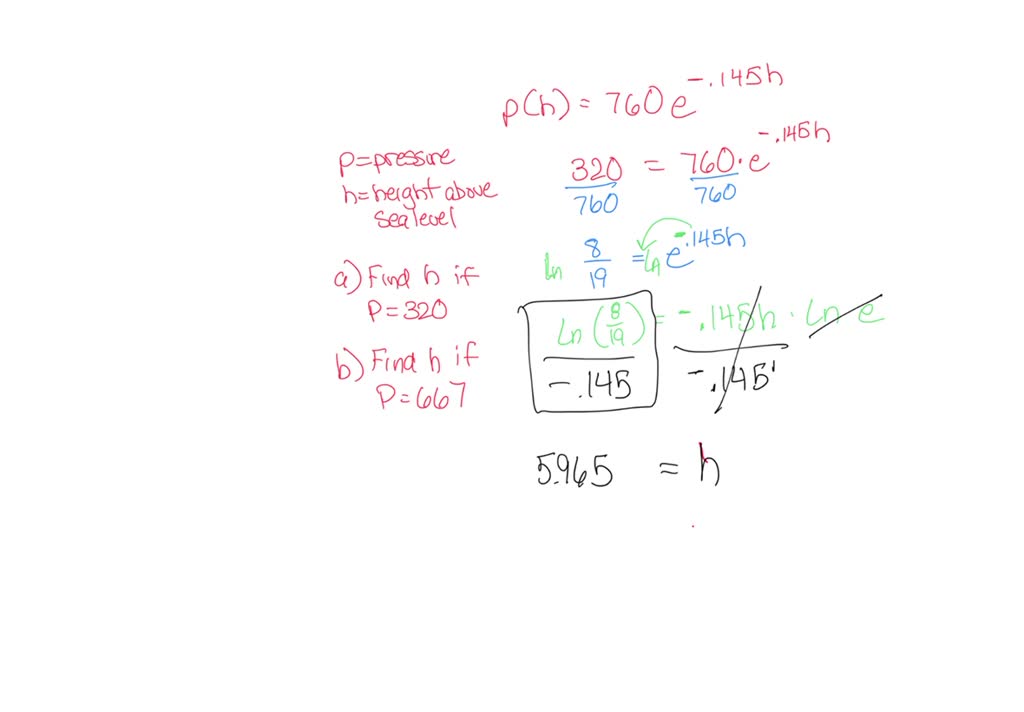 SOLVED121. Atmospheric Pressure The atmospheric pressure p on an