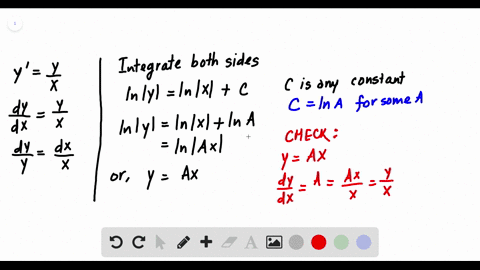 for-the-following-problems-find-the-general-solution-to-the-differential-equation-yprimefracyx