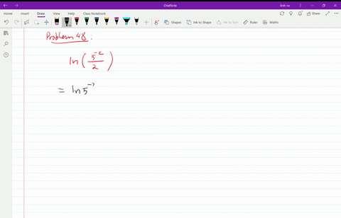 rewrite-each-expression-as-a-sum-or-difference-of-multiples-of-logarithms-ln-leftfrac5-x2right
