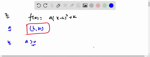 the-quadratic-function-fxax-h2k-is-in-standard-form-a-the-graph-of-is-a-parabola-with-vertex-b-if-a0