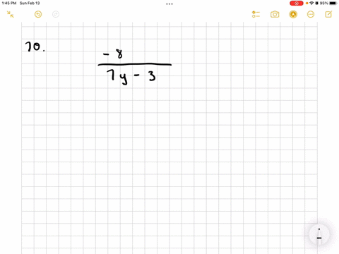 add-or-subtract-write-each-answer-in-lowest-terms-see-examples-5-and-8-70-frac83-7-y-frac27-y-3