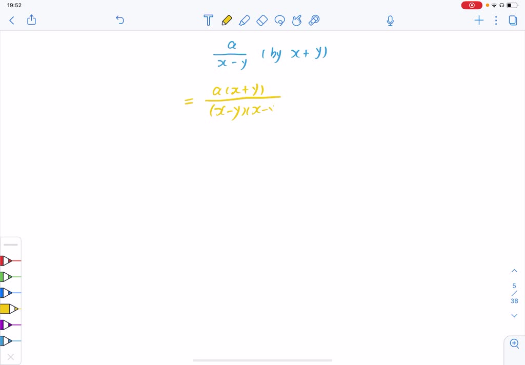 SOLVED:Multiply the numerator and the denominator of each fraction by ...
