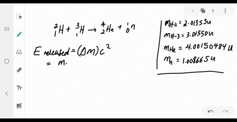 show-that-the-given-fusion-reaction-releases-176-mathrmmev-of-energy-the-masses-of-the-deuteron-and-