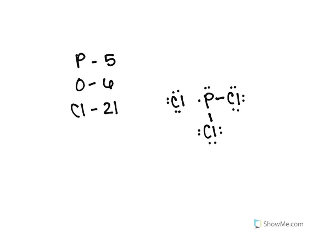 lewis dot structure for pocl3