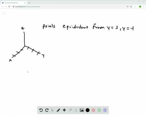 ⏩SOLVED:Find an equation for the set of all points equidistant from ...