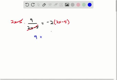 solve-frac92-x-5-2