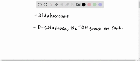 what-are-the-differences-in-fischer-projections-of-d-galactose-and-d-glucose