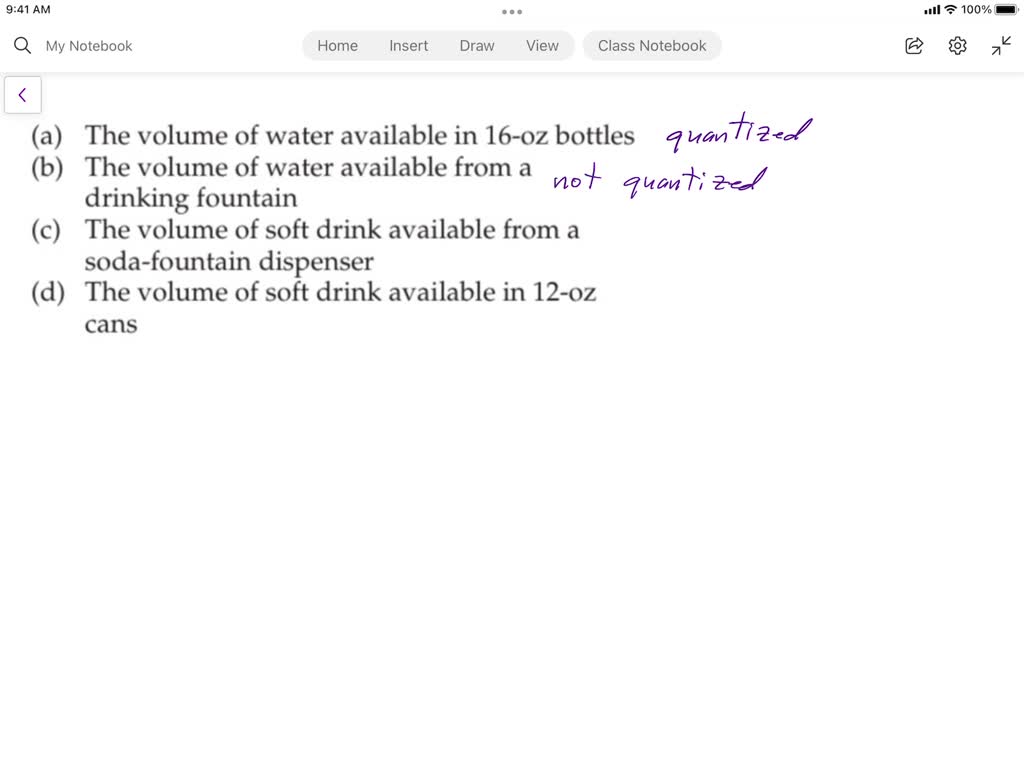 ⏩SOLVED:Indicate whether or not the following volumes are quantized ...