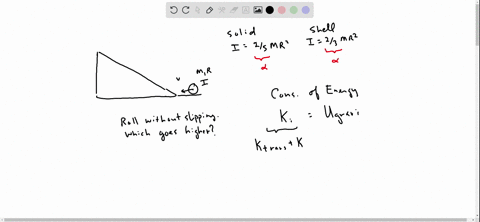 a-hollow-thin-shelled-ball-and-a-solid-ball-of-equal-mass-are-rolled-up-an-inclined-plane-without-sl