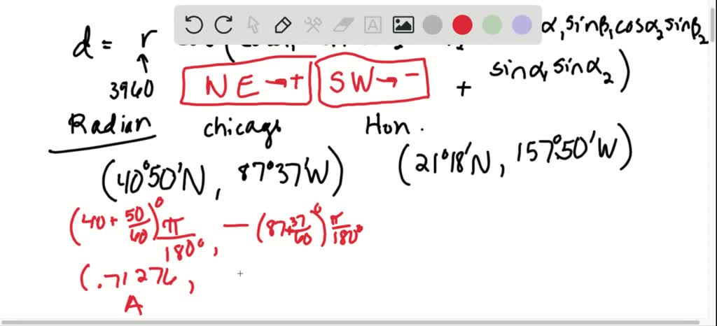 SOLVED:The shortest distance between two points on Earh's surface can ...