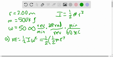 a-car-is-designed-to-get-its-energy-from-a-rotating-flywheel-with-a-radius-of-200-mathrmm-and-a-ma-2