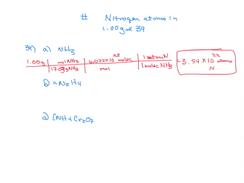 what-number-of-atoms-of-nitrogen-are-present-in-100-mathrmg-of-each-of-the-compounds-in-exercise-39