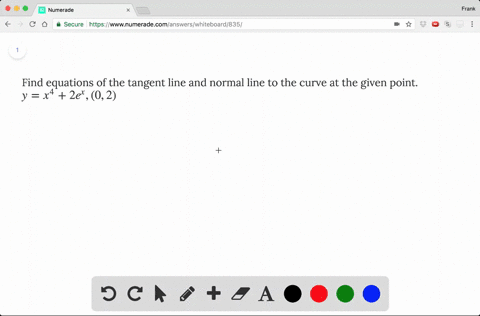 find-equations-of-the-tangent-line-and-normal-line-to-the-curve-at-the-given-point-y-x4-2ex-02