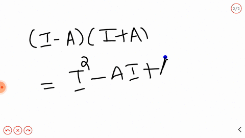 if-a-is-an-involutory-matrix-and-i-is-unit-matrix-of-the-same-order-then-i-aia-a-0-b-a-c-i-d-2-a