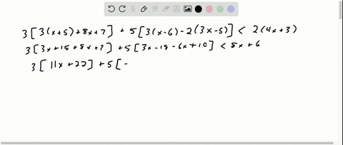 solve-each-linear-inequality-and-graph-the-solution-set-on-a-number-line-beginarrayl33x58-x753x-6-23
