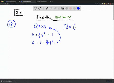 SOLVED:Maximize Q=x y, where x and y are positive numbers such that x+ ...